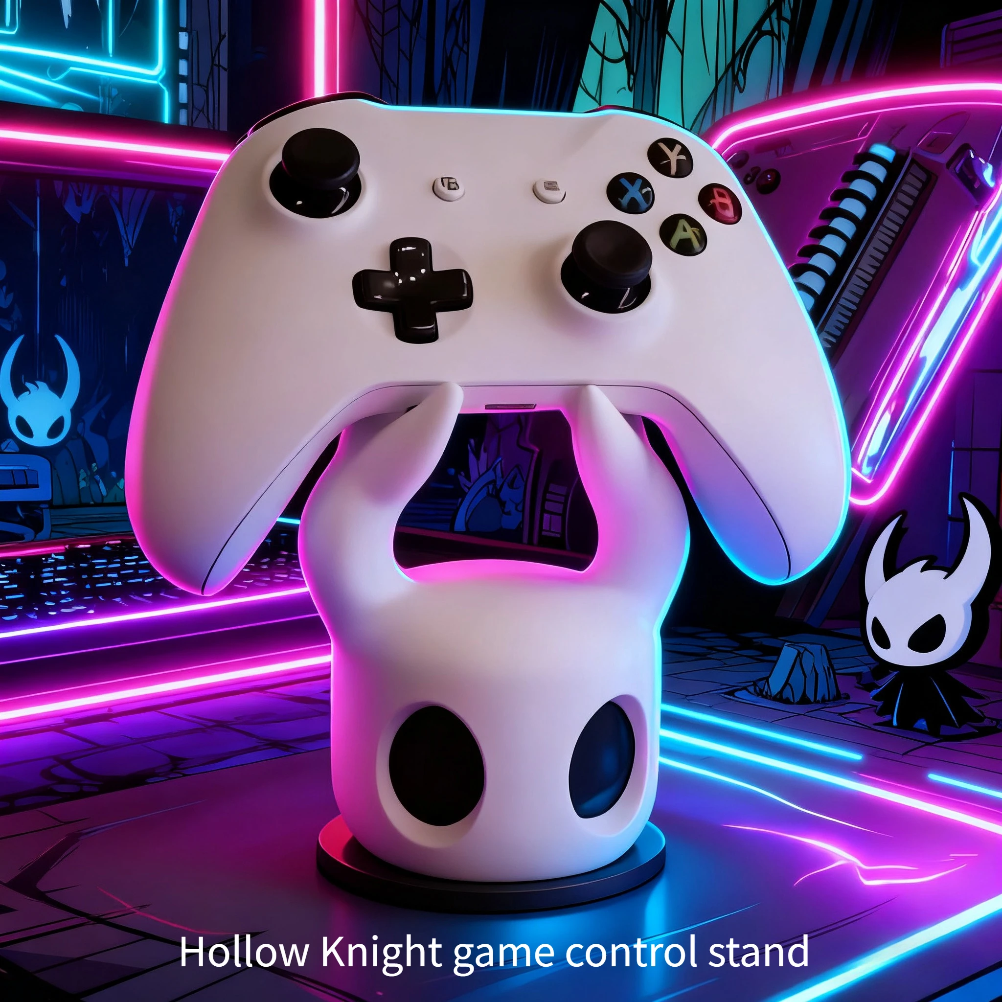 Gaming Zone Accessories - ขาตั้งคอนโทรลเลอร์เกมอเนกประสงค์แบบใหม่ ใช้งานร่วมกับ PS4/PS5/Switch ลาย Hollow Knight