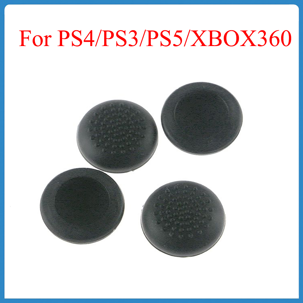 Gaming Zone Accessories - 10ชิ้นฝาครอบสำหรับ PS4จอยสติ๊กสำหรับ PS3/PS5/XBOX360ที่จับแบบหลายจุดฝากันลื่นอุปกรณ์สำหรับเล่นเกมสีดำ