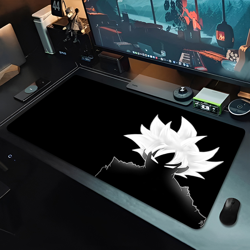 Gaming Accessories For Desk - แผ่นรองเมาส์อนิเมะ DBZ สีดำ ลายดราก้อนบอล ขนาดใหญ่ สำหรับคอมพิวเตอร์