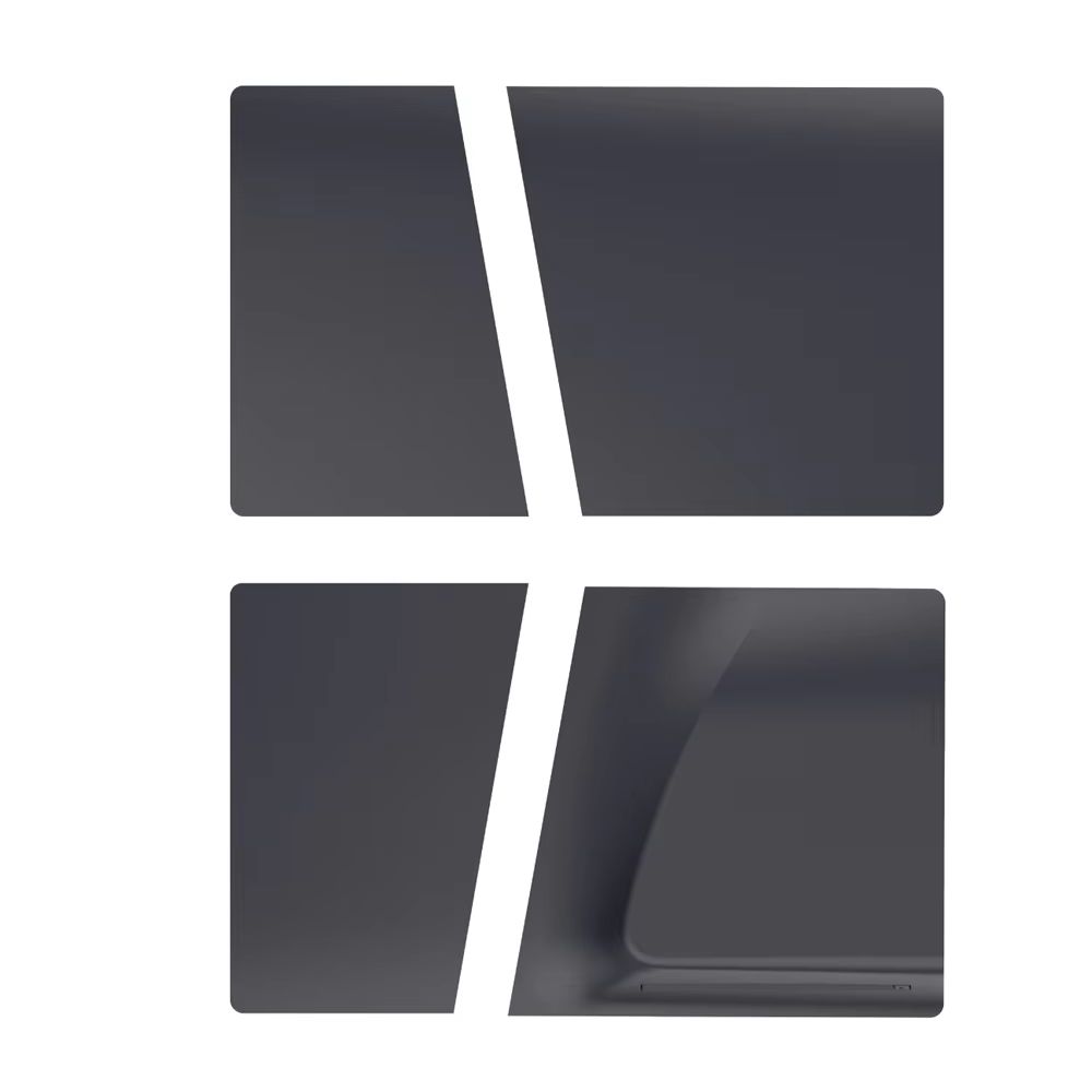 Gaming Zone Accessories - แผ่นปิดหน้า ABS สีดำสำหรับ PS5 Pro รุ่นมีช่องใส่แผ่นดิสก์