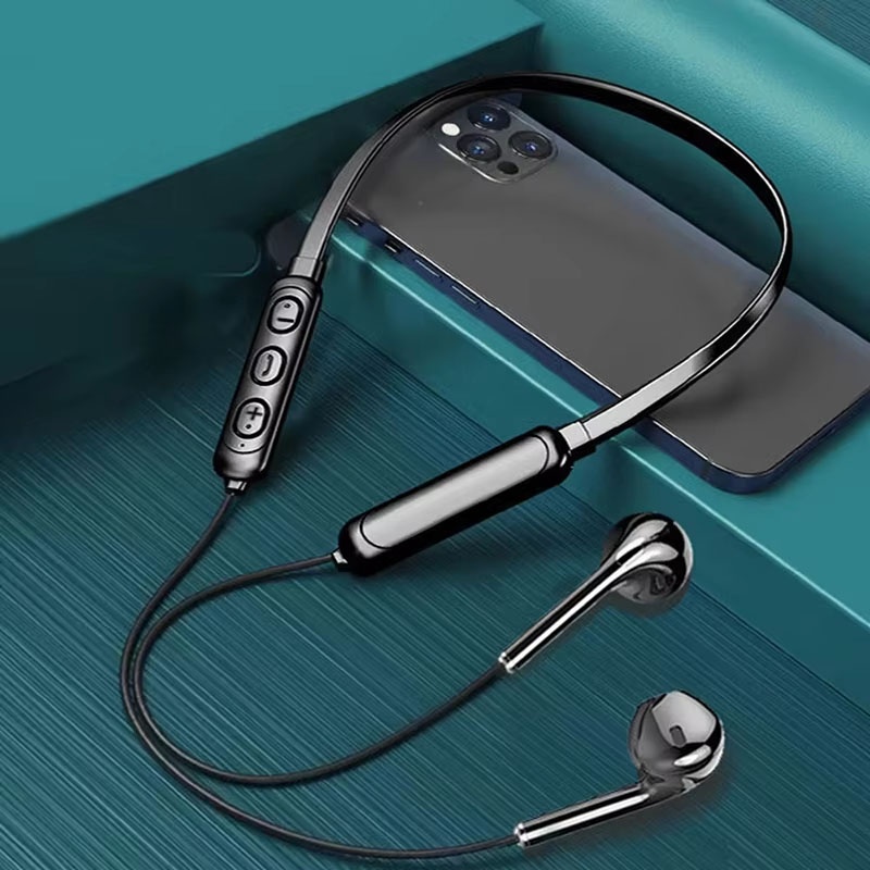 Gaming Accessories Iphone - ชุดหูฟังบลูทูธแบบแขวนคอไมโครโฟน HD สำหรับไอโฟน เสี่ยวมี่ หัวเว่ยโทรศัพท์ลดเสียงรบกวนเสียงกีฬาฟิตเนสอุปกรณ์เสริมเสียง