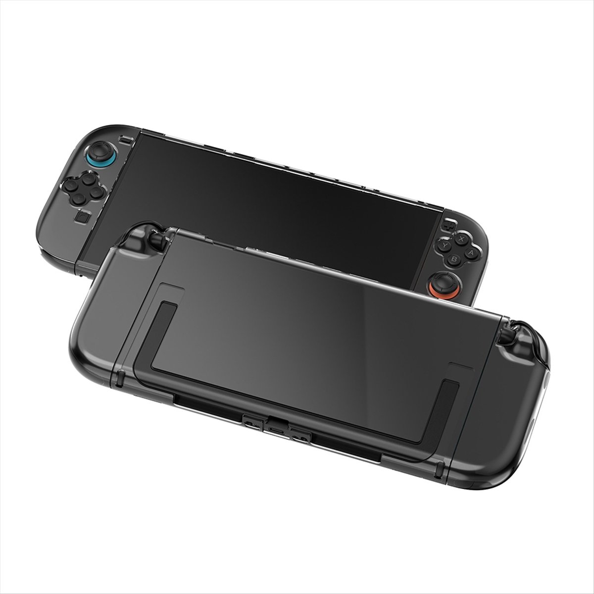 Essential Gaming Accessories - ข้อเสนอพิเศษ-เคสแข็งป้องกันรอยขีดข่วนสำหรับเครื่องเล่นเกมแบบแยกส่วน 2 ชิ้น อุปกรณ์เสริมที่จำเป็น