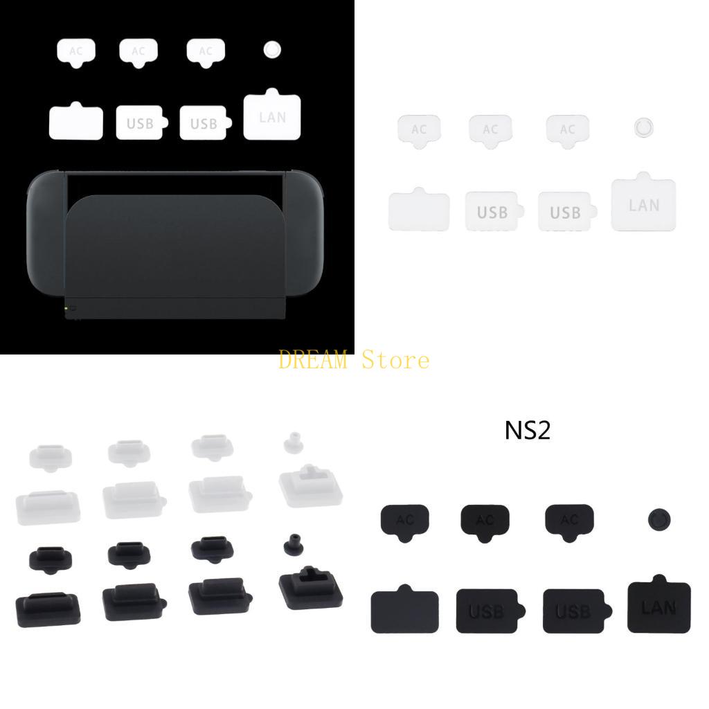 Gaming Accessories Best - แพ็คของ 8 ซิลิโคนไม่ใช่ตัวป้องกันฝุ่นป้องกันฝาครอบสำหรับคอนโซล 2 คอนโซลการขายที่ดีที่สุด