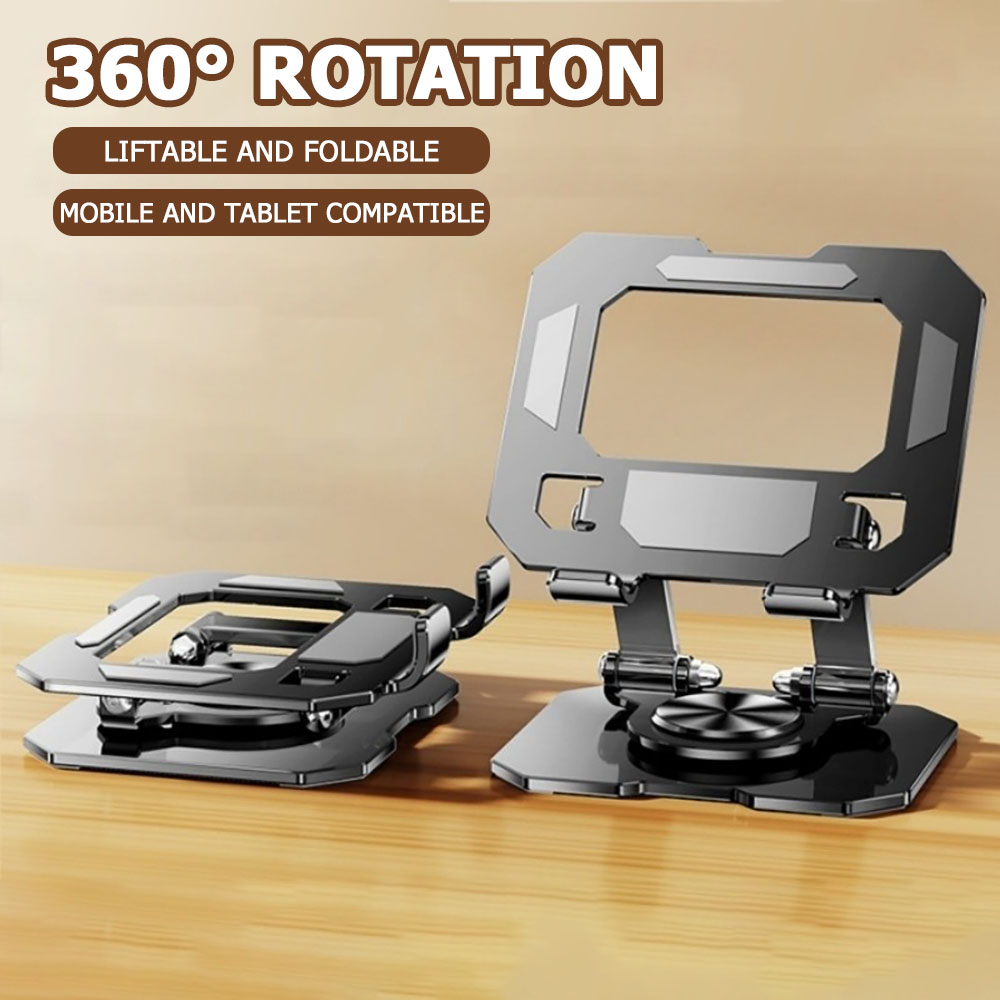Essential Gaming Accessories - ขาตั้งแท็บเล็ตแบบหมุนได้ 360 องศา ปรับระดับได้ พับเก็บได้ ยกขึ้นได้