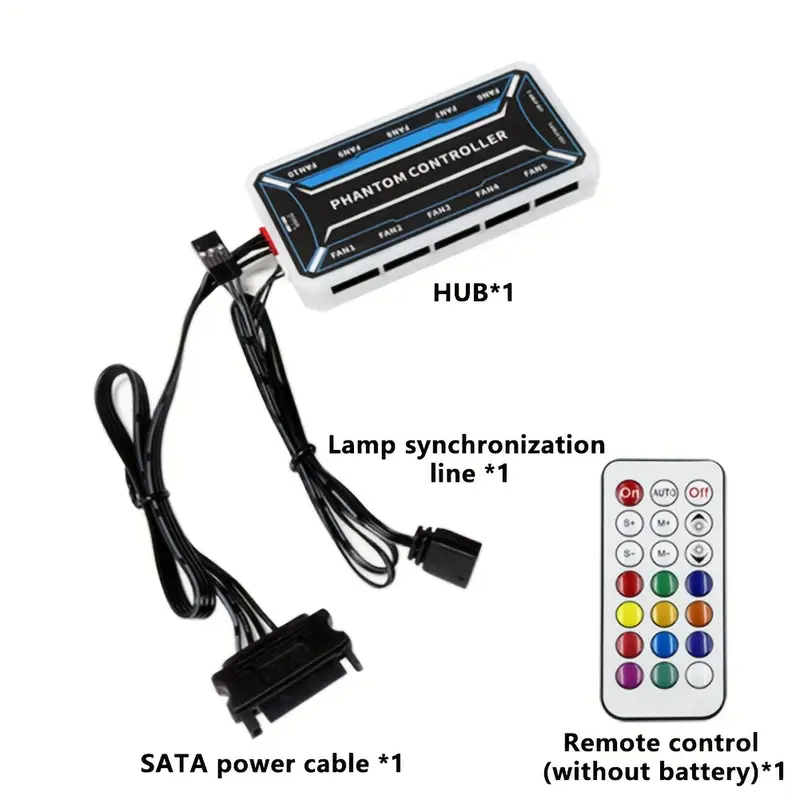 Fan Hub Rgb Controller - ฮับพัดลม 6 พิน, อินเทอร์เฟซ 6 พิน