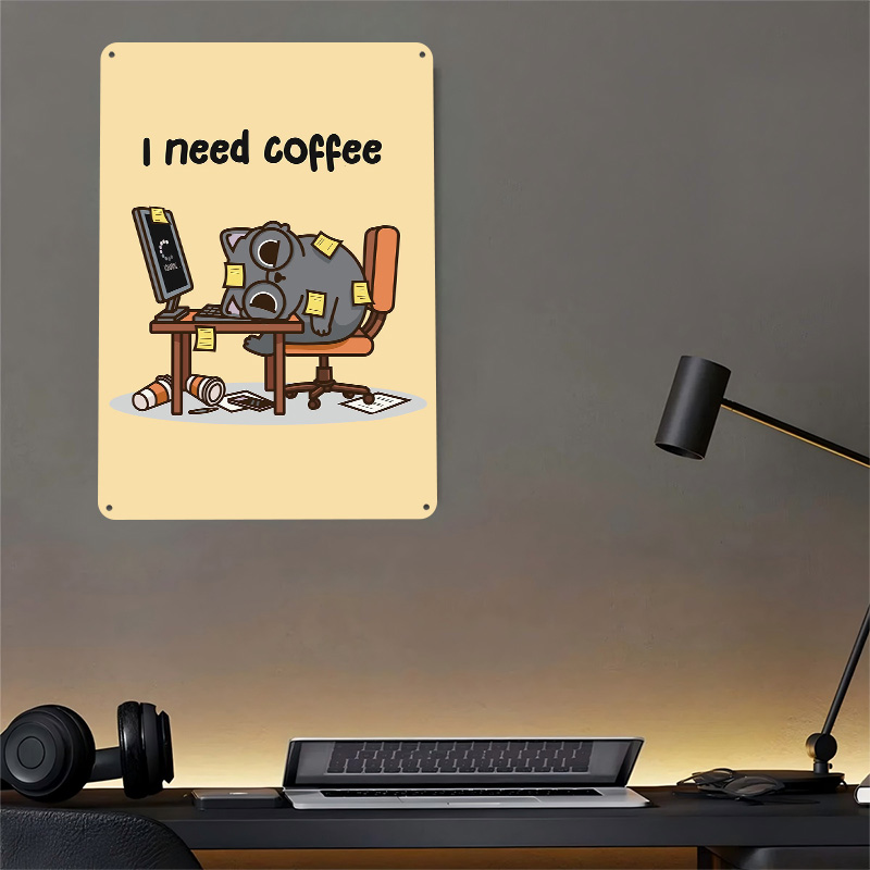 ฉันต้องการกาแฟ ป้ายโลหะลาย 3 ม - Gaming Accessories That You Need บทวิจารณ์และราคา