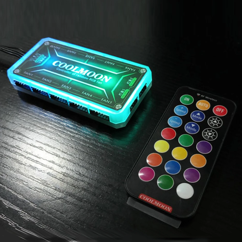 Coolmoon ตัวควบคุม ARGB 12v พั - Fan Hub Rgb Controller บทวิจารณ์และราคา