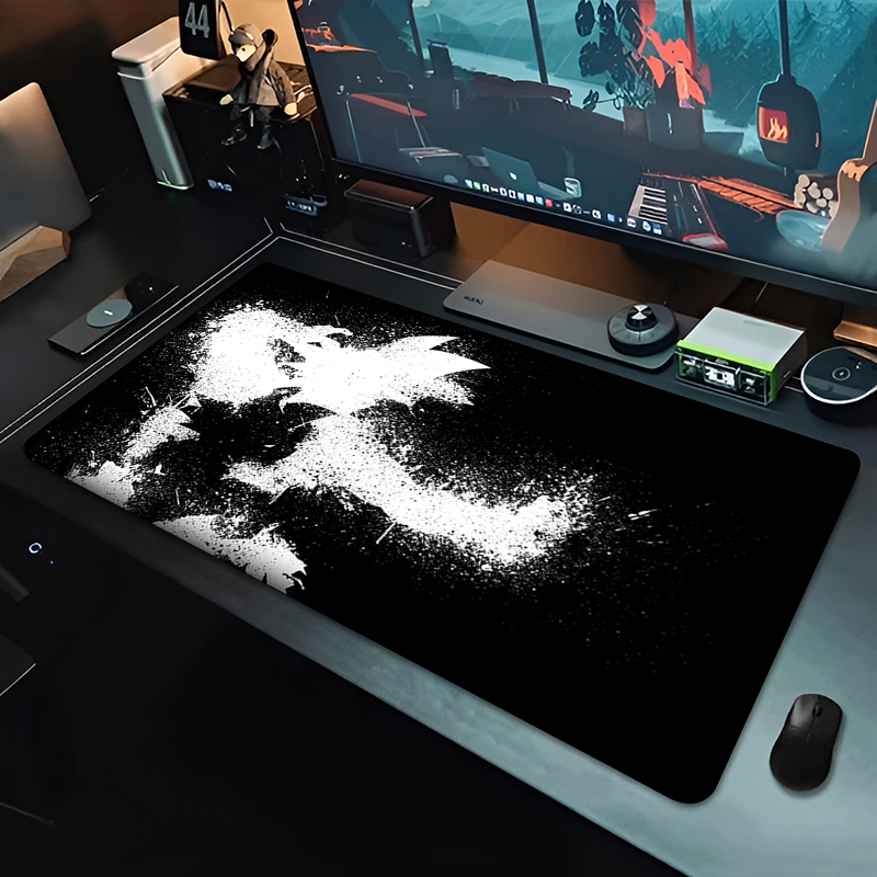 แผ่นรองเมาส์อนิเมะ DBZ สีดำ ลา - Gaming Accessories For Desk บทวิจารณ์และราคา