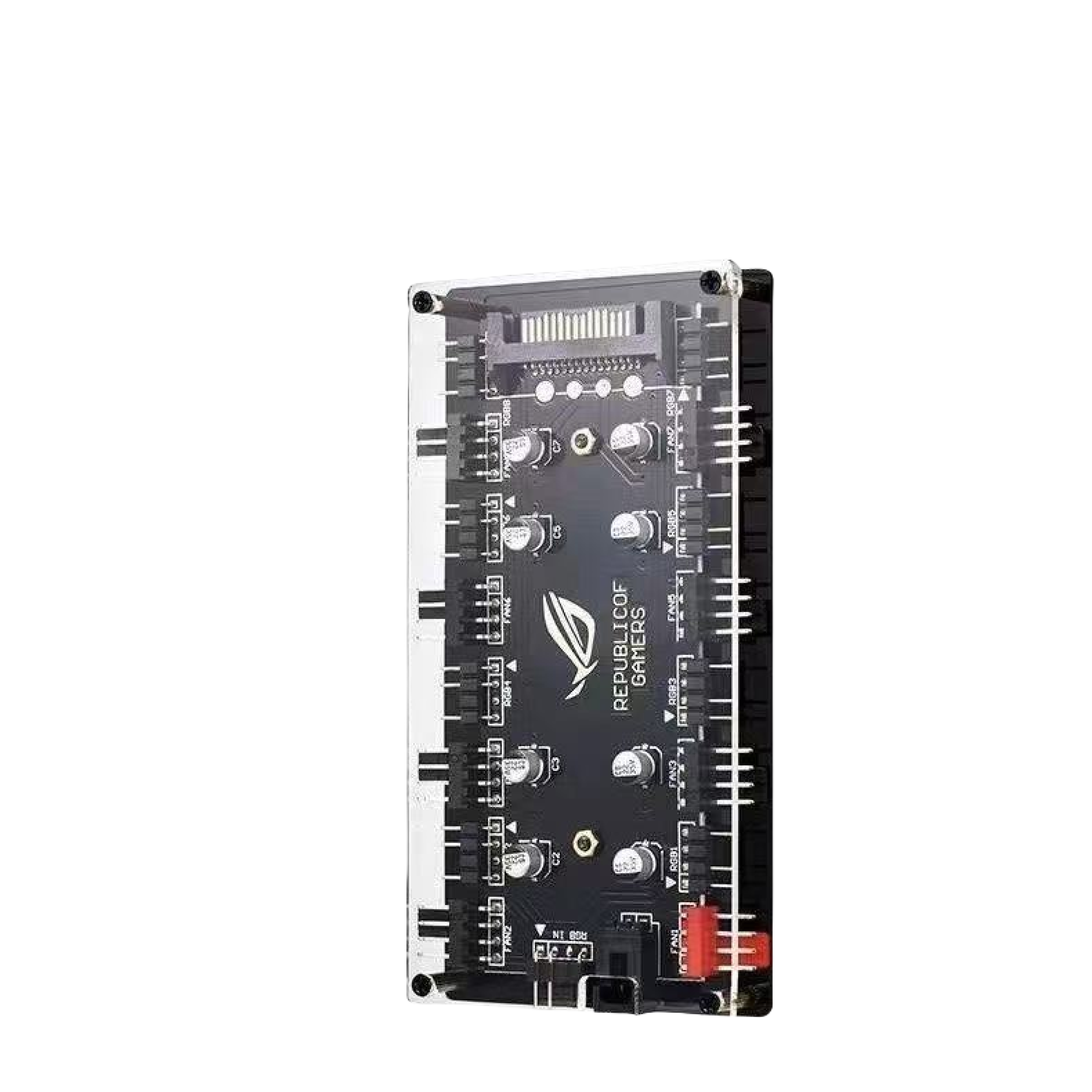 ฮับพัดลม 8 พอร์ตคู่ ARGB/PWM 2 - Fan Hub Rgb Controller บทวิจารณ์และราคา