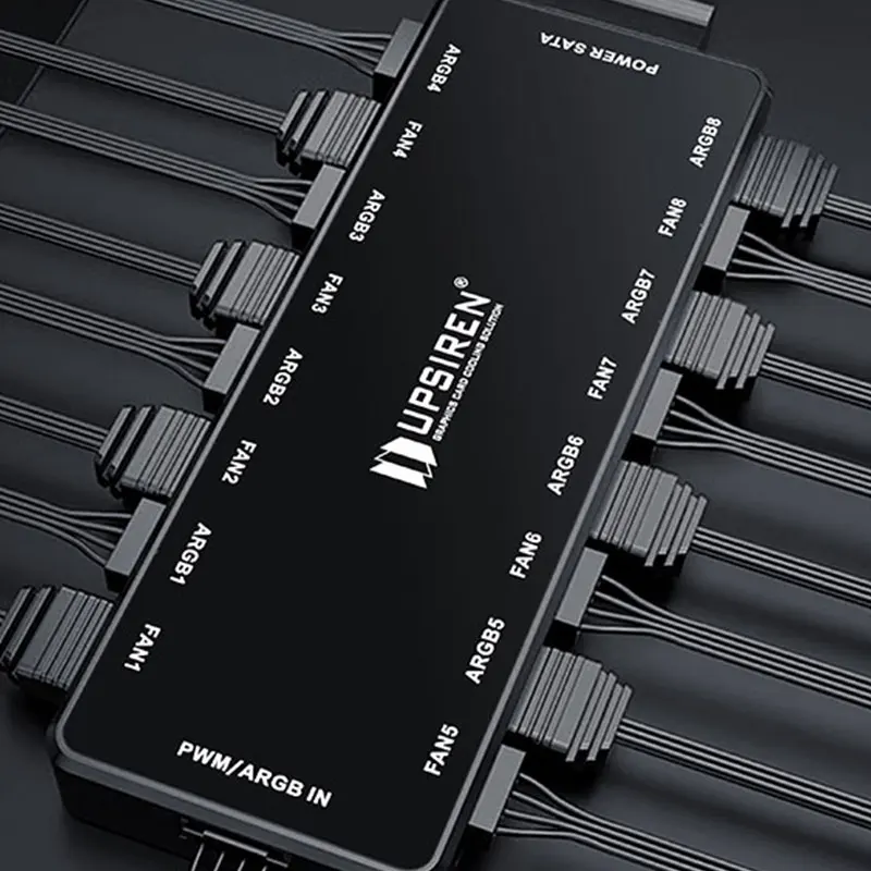 ฮับพัดลมสำหรับแชสซี HU-8 upsir - Fan Hub Rgb Controller บทวิจารณ์และราคา