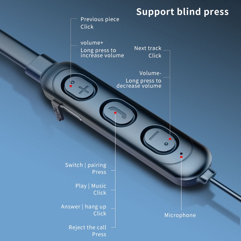 ชุดหูฟังบลูทูธแบบแขวนคอไมโครโฟ - Gaming Accessories Iphone บทวิจารณ์และราคา