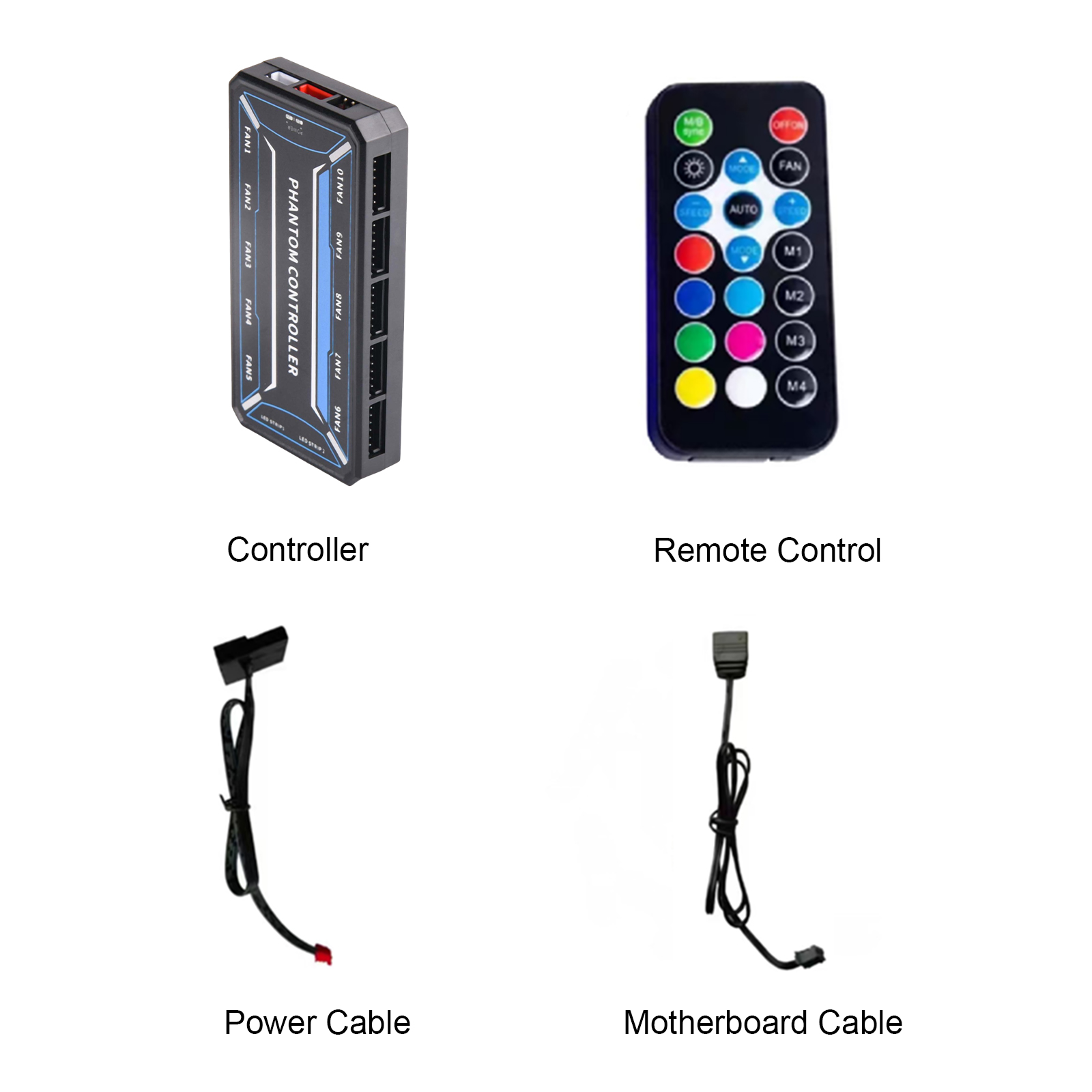 ตัวแยกพัดลมเคสคอมพิวเตอร์ 6 พิ - Fan Hub Rgb Controller บทวิจารณ์และราคา