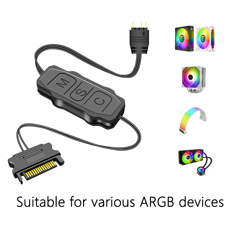 GPUHOLD อินเทอร์เฟซ SATA 5V 3P - Fan Hub Rgb Controller บทวิจารณ์และราคา