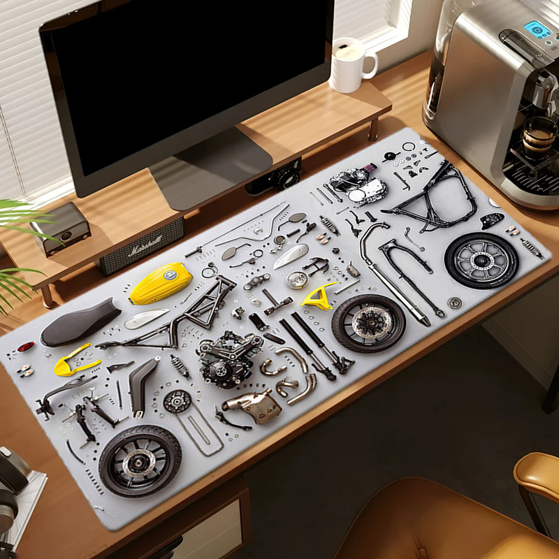 แผนภาพการถอดประกอบ แผ่นรองเมาส - Gaming Accessories For Desk บทวิจารณ์และราคา