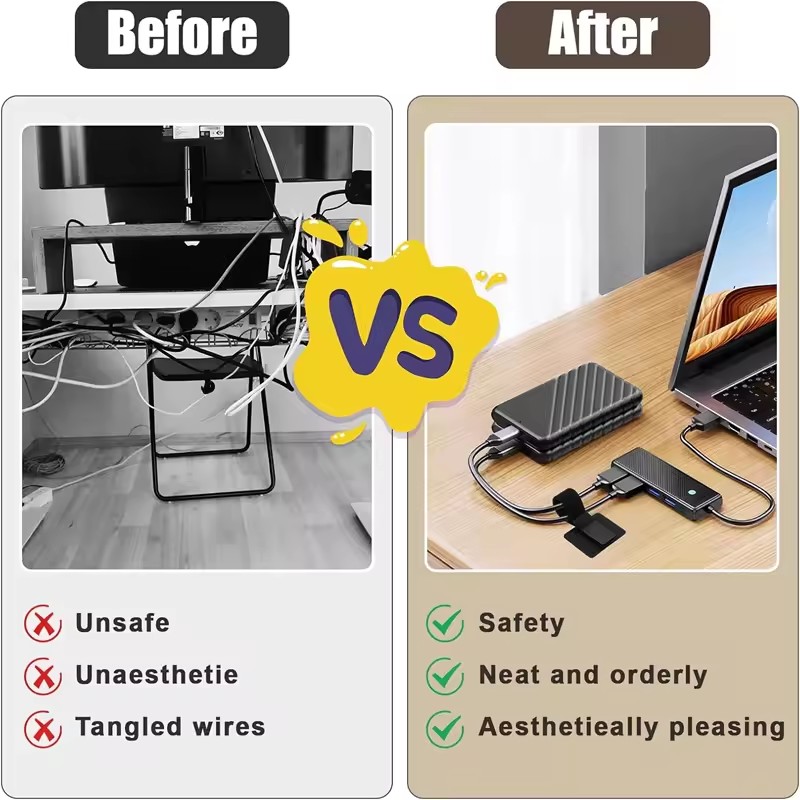 ที่ยึดสายไฟใต้โต๊ะแบบปรับได้ พ - Gaming Accessories For Desk บทวิจารณ์และราคา