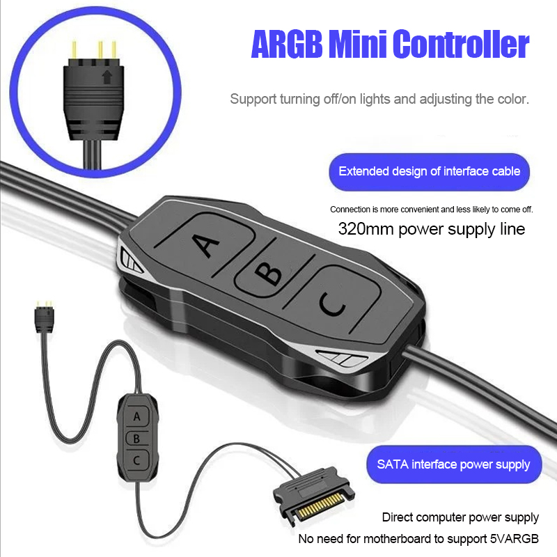 ตัวควบคุมไฟพัดลมเคส Shenguang  - Fan Hub Rgb Controller บทวิจารณ์และราคา