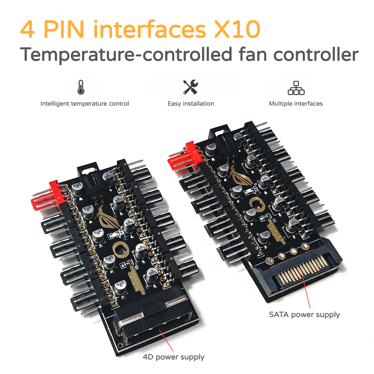 ฮับควบคุมพัดลม PWM 12V 4 พิน 1 - Fan Hub Rgb Controller บทวิจารณ์และราคา