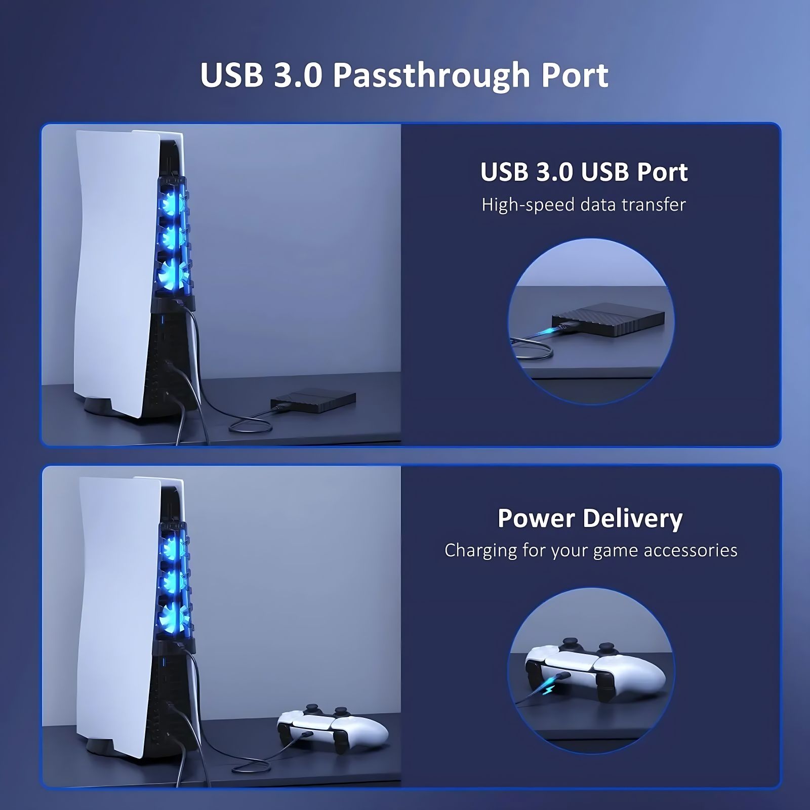 สำหรับ PS5 พัดลมระบายความร้อนท - Gaming Zone Accessories บทวิจารณ์และราคา