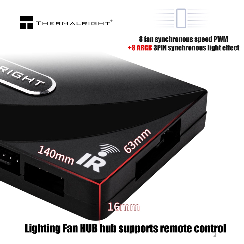 ฮับพัดลม Thermalright 1 ถึง 8  - Fan Hub Rgb Controller บทวิจารณ์และราคา